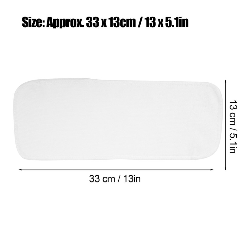 10Pcs Washable Baby Diapers Reusable Quick Absorbent 2‑Layer Superfine Fiber