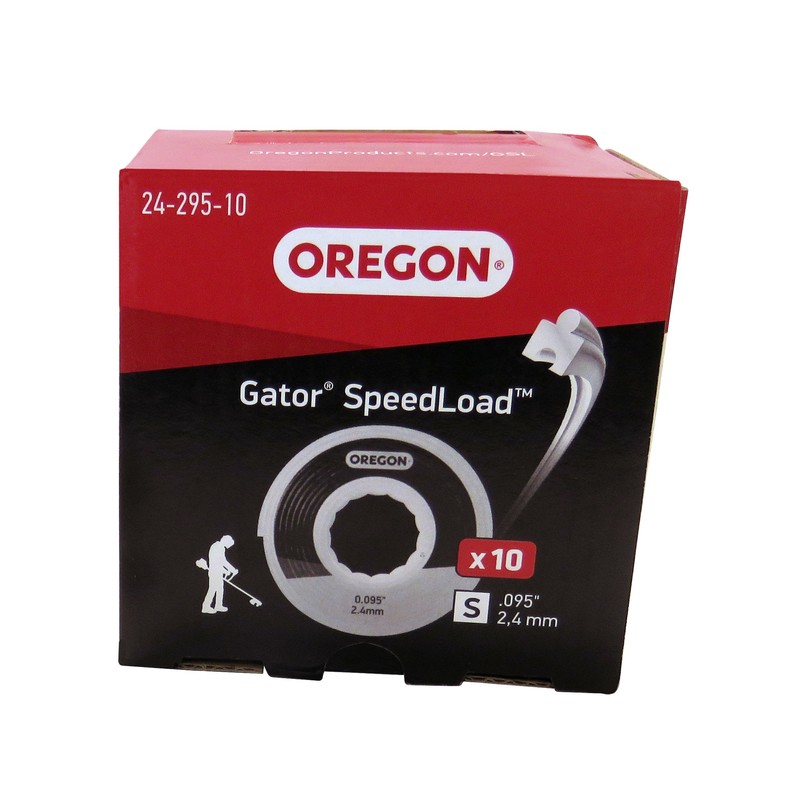 Oregon 24-295-10 Gator SpeedLoad Trimmer Line, .095", 10 Pack, SM