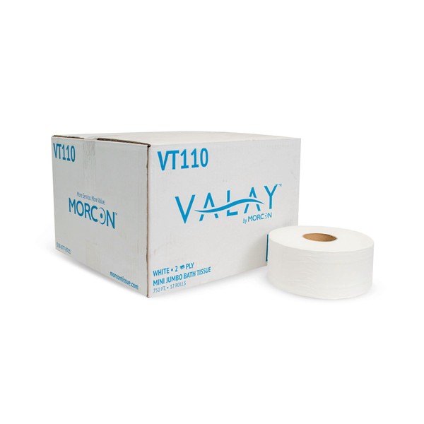 Morcon Paper VT110 Morsoft Millennium Jumbo Bath Tissue, Septic Safe,