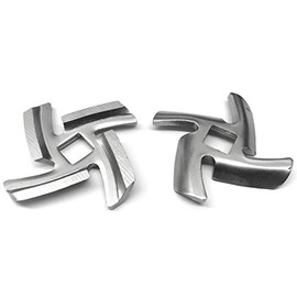 TWO PACK replacement blades for KSMFGA meat grinder by Kitchenaid meat grinder. **Fits KSMFGA only**