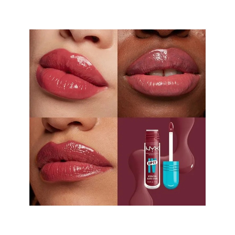 NYX PMU Lip IV, Gloss Serum Hidratante efecto tinta 5