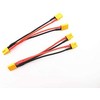 2pcs XT30 Parallel Battery Connector 2-Male to 1-Female Adapter Cable