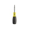 Jonard Tools SD-1223 Multi-Bit 6-in-1 Robertson Screwdriver with Comfort Grip,