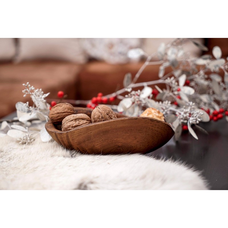 Windalf Galina Natural Teak Bowl 17 cm Snack Bowl Planina