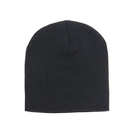 Yupoong Knit Beanie, Black, OSFA