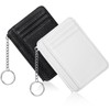 Buryeah 2 Pcs Slim Minimalist Wallet Leather Front Pocket Wallets