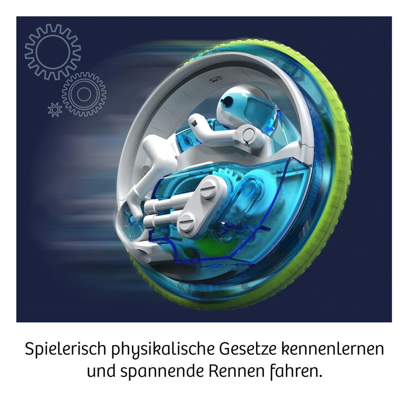 KOSMOS Fun Science 645342 Mono-Racer, Fast Ride on a Wheel,