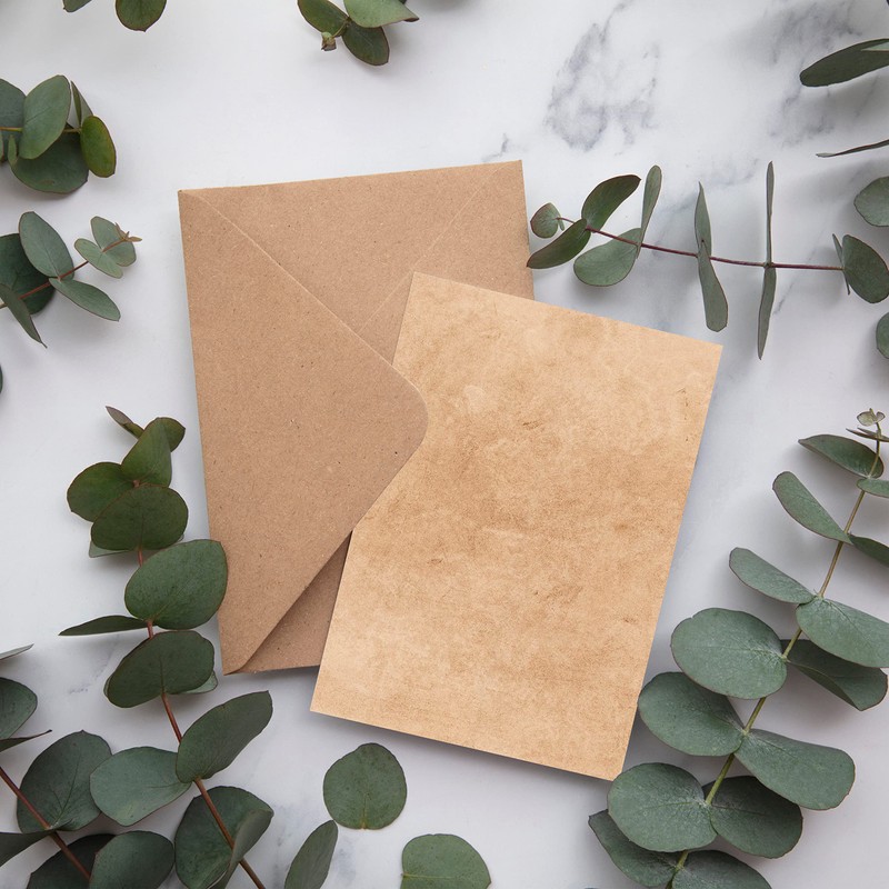 50 x Letter Paper DIN A5 Printed on Both Sides