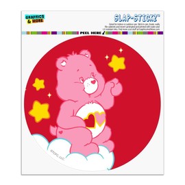 Care Bears Love-A-Lot Bear Automotive Car Window Locker Circle Bumper Sticker