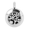 Aromatherapy Locket Diffuser Pendant Tree Shape Stainless Steel Hollow Essential