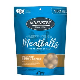 Muenster Freeze-Dried Meatballs Barnyard Chicken Recipe, 4 oz Package