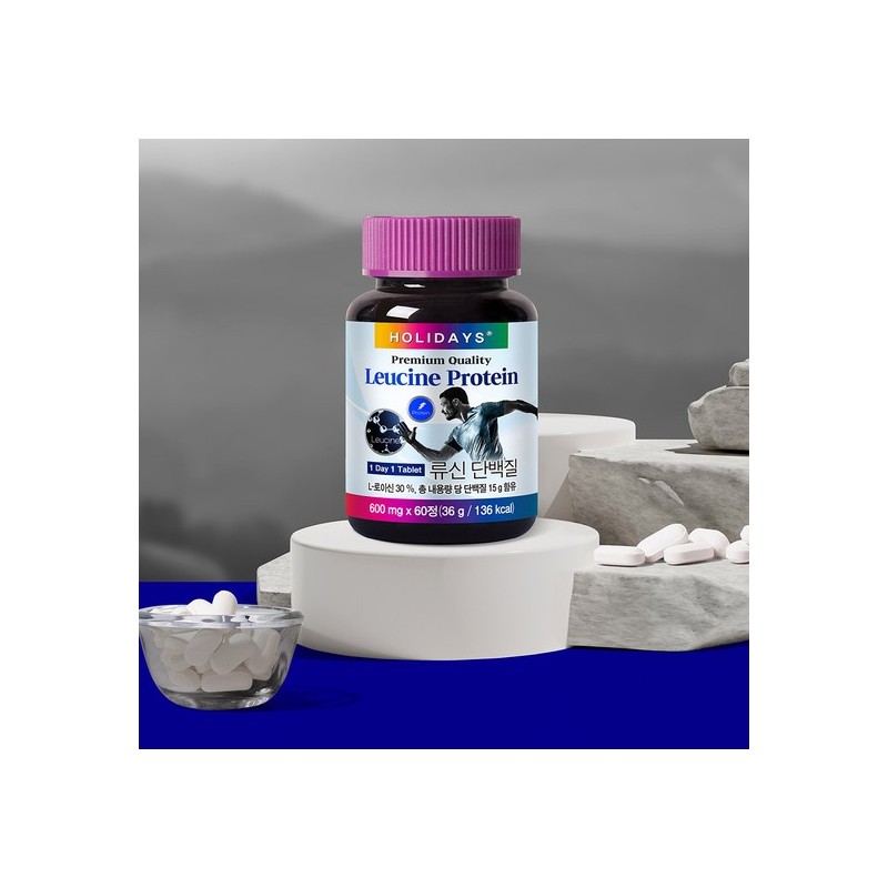 Holidays Leucine Protein Tablets 60 Tablets, 4 Bottles (Total 8-Month