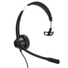 Telephone Headset Monaural Customer Service Headphones with Mic for Call