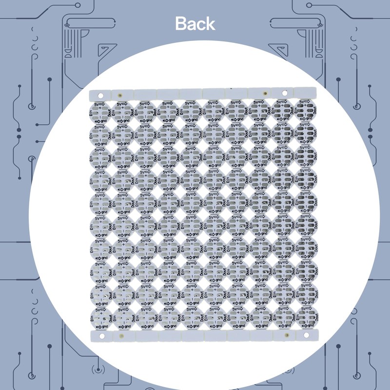 WS2812B RGB IC LED Panel, 10 x 10 100 LEDs