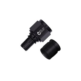 Flo Supply 6AN PTFE Crimp Straight Swivel Hose End