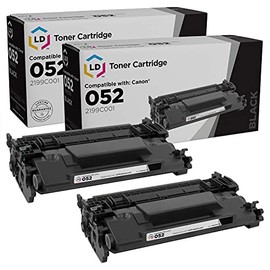 LD Compatible Toner-Cartridge Replacement for Canon 052 2199C001 (Black, 2-Pack)