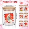 12 Set 17oz Glass Storage Jars with Airtight Lid Retro
