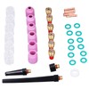 40Pcs TIG Welding Torch Accessories Kit Collet Alumina Nozzle Gas