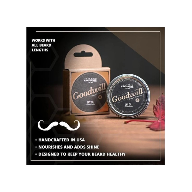 Can You Handlebar "Goodwill" Dry Beard Oil Orange & Clove