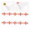 WHAMVOX 50pcs Handheld National Flag for Football Cheering Flags for