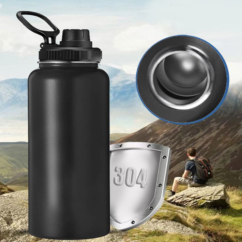 Stainless Steel Sports Jug with Handle 32oz Large Capacity Double
