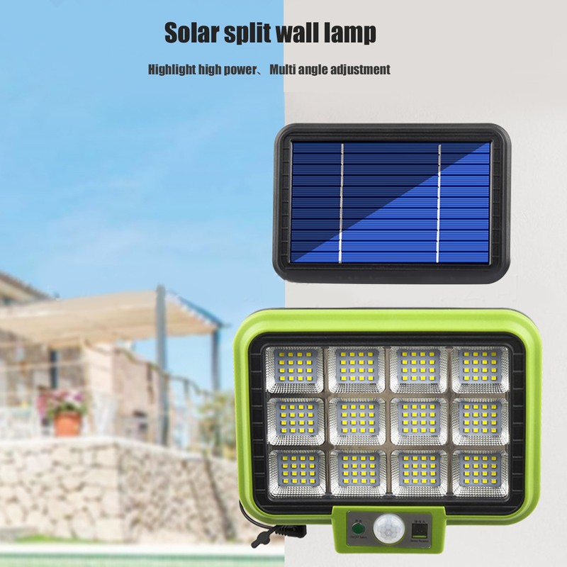 Solar Light Rotatable Panels Rechargeable Battery Motion Sensor Function Waterproof