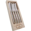 Laguiole Jean Dubost Original 4-Piece Stainless Steel Spreader/Chees