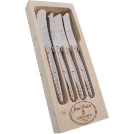 Laguiole Jean Dubost Original 4-Piece Stainless Steel Spreader/Chees