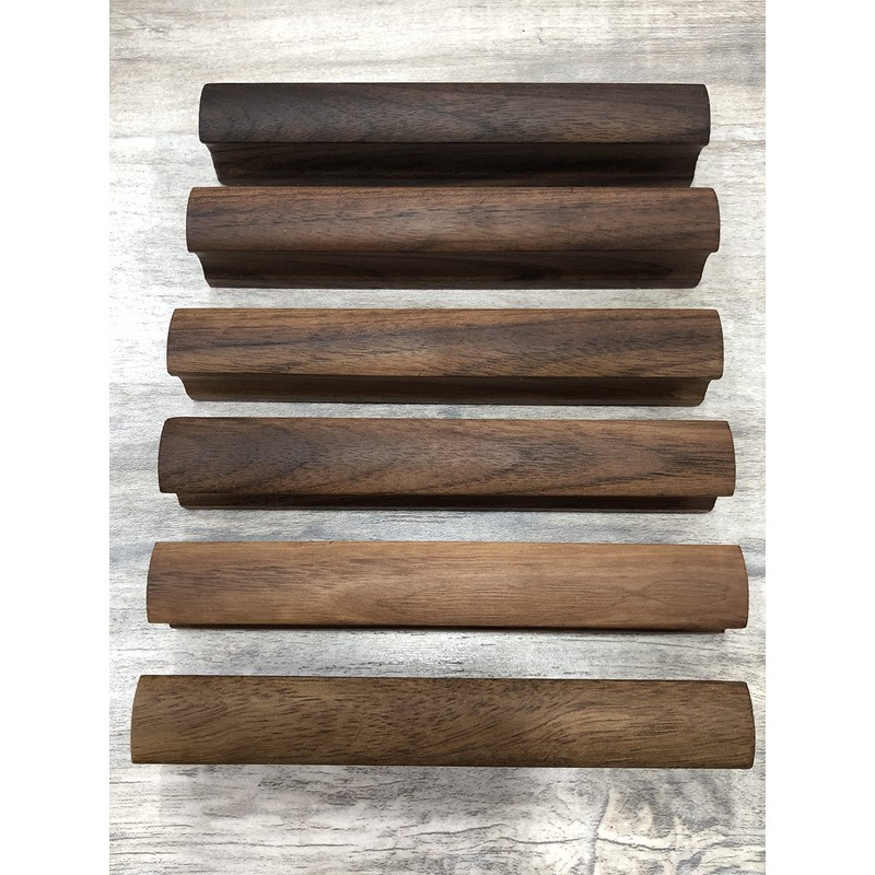 Tsnamay 4Pcs Drawer 5.12"/130mm Solid Pulls Walnut Kitchen Wardrobe Cabinet