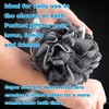Esponja Exfoliante Corporal Ducha Baño Color Negro Mujer Hombre Paquete