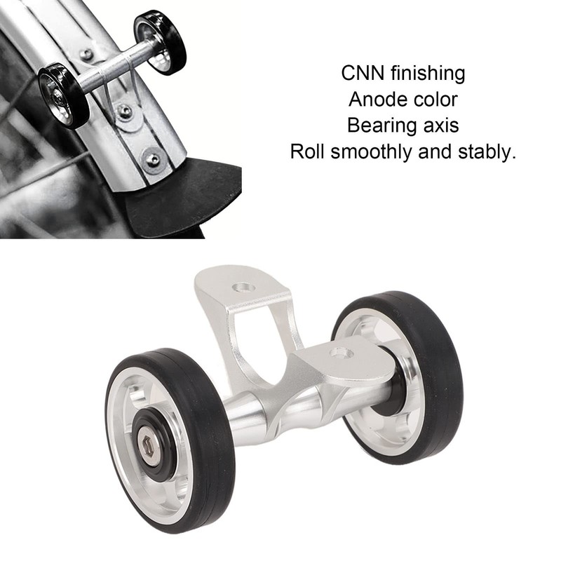 banapoy Bicycle Mudguard Easywheel, Bicycle Rear Wheels Mudguard Double Wheel