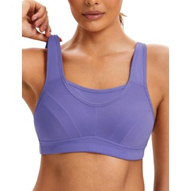 ZeroBound Women's Sports Bra High Impact Large Bust Full Coverage Workout Bras Adjustable Wirefree NO Padded