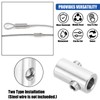 Leliafleury 2mm Wire Rope Cable Clamp 5Pcs Stainless Steel Wire
