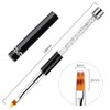 SILPECWEE 3Pcs Acrylic Nail Gradient Brush Set Double-Head Sponge Pen