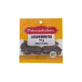 Maharajah's Choice Brown Cardamom Pods, 10 x 15 g