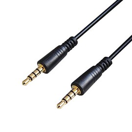F-FACTORY 4 Pole 3.5mm Stereo Mini Cable 2m (Male to Male) Audio Cable 2m Aux Cable/FNT-M425-20