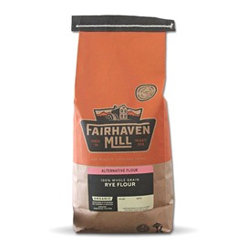 Fairhaven Mill Premium Rye Flour - High Soluble Fiber, Contains Gluten - Coarse Ground - Ideal for Breads, Pretzels - 5 lbs Bag - 8512C