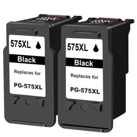 ASEKER 575XL 576XL Cartridges 2 Black Multipack Compatible with Canon PG-575XL CL-576XL Works with PIXMA TS3550i TS3551i TR4750i TR4751i Printer (BK*2)