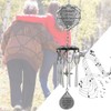 BANBERRY DESIGNS Mom Memorial Windchimes - Pewter Heart Shaped Angel