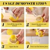 Saituo Home 2 Pcs Lemon Squeezers, Manual Lemon Juicer with