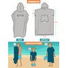 Sun Cube Surf Poncho Changing Robe with Hood, Thick Quick