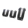 VMS BLACK SILVER CARBON FIBER ALUMINUM PEDAL PAD COVER MANUAL