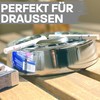 3 Glow Killer Ashtrays for Outdoor Use, Silver, Windproof, Dishwasher