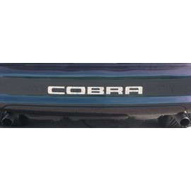 REAR BUMPER VINYL INSERTS Decals Letters Compatible with 1996-98 & 01 FORD MUSTANG COBRA ** 3D Carbon Fiber Series - Air Release ** 17 Colors to choose from (Color :: 3D Carbon Black)
