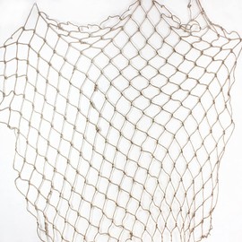 Eabdice Fishing Net Wall Hanging, Fishing Net Decoration, Mediterranean Style Fishing Nets Wall Decoration for Home, Bar, Restaurant (Beige)