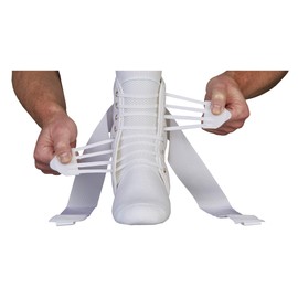 ASO Speed Lacer Ankle Stabilizer, White, Large