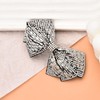 Rhinestone Bow Hair Barrette Bling Bowknot Clips Hairpin Silver White
