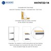 Hickory Hardware HH74722-14 - Inset Concealed Euro Cabinet Door Hinges