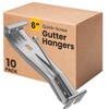 Quick-Screw 6" Gutter Hangers - Heavy Duty Hidden Gutter Brackets