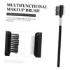 Mikinona Portable Mascara Comb 3-piece Double Brush Set Makeup Tool